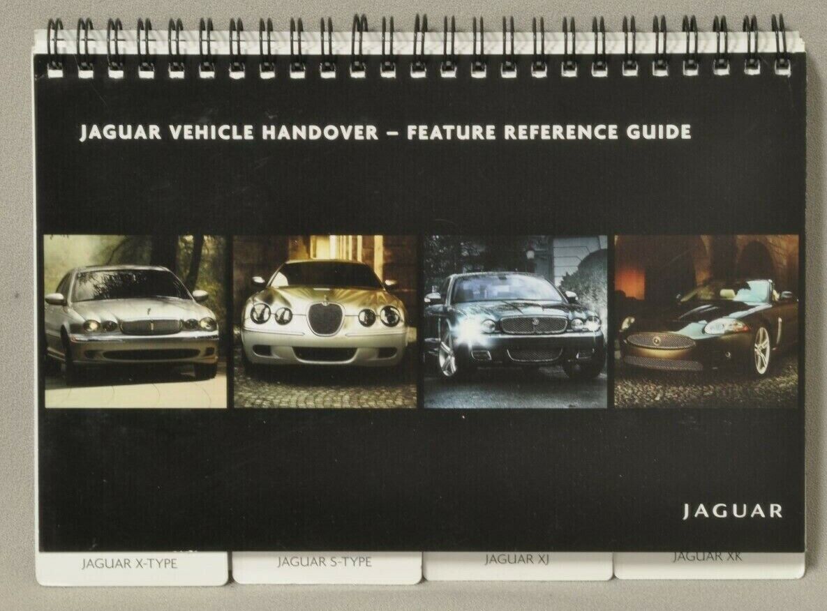 Jaguar  2001 Vehicle Handover Feature Reference Guide, full line. Spiral bound