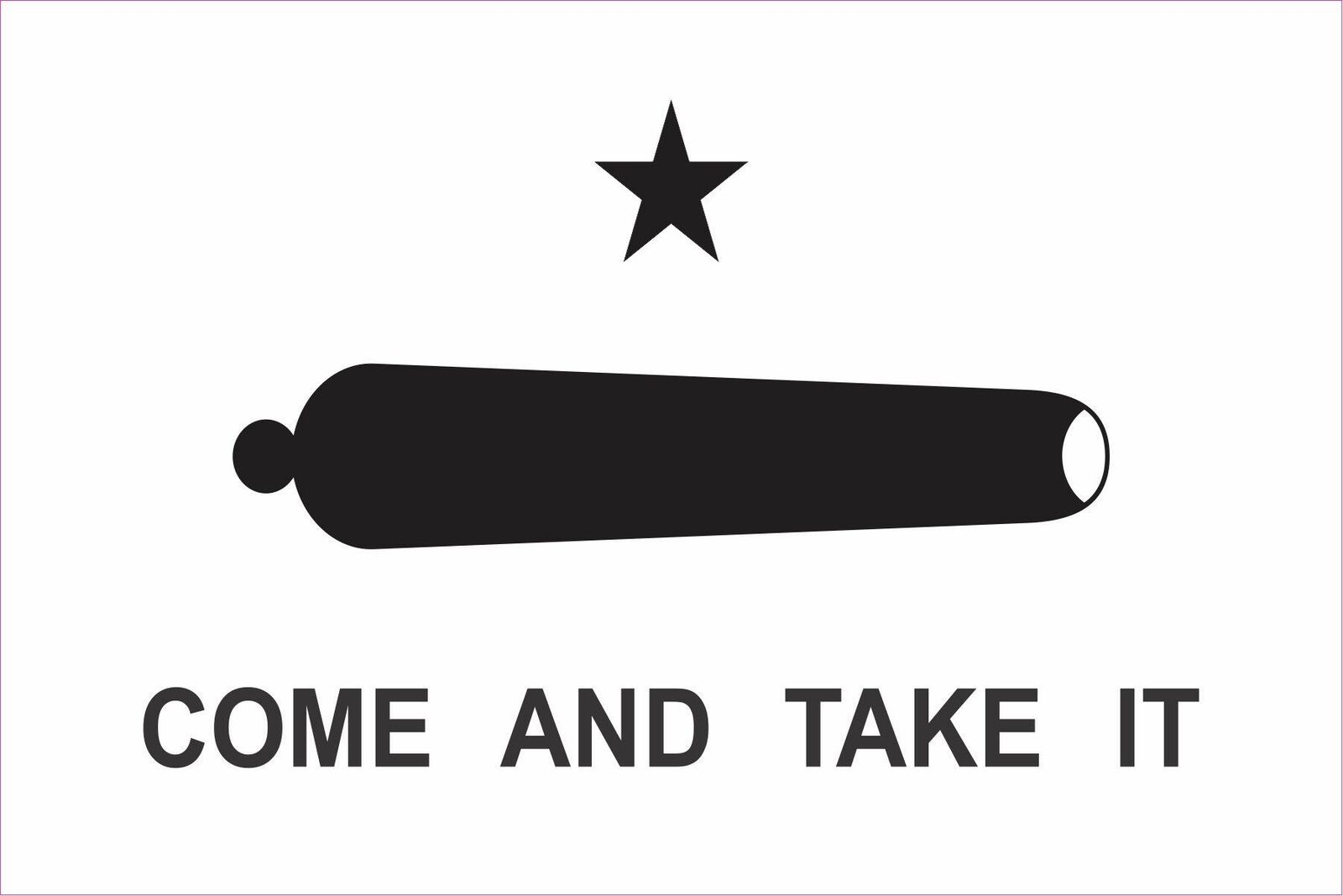 5in x 3in Come And Take It Magnet Vinyl Gonzales Battle Vehicle Flag Magnet