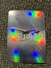 Delta Airlines Pilot Trading Card #61 Bombardier CRJ-900 Near Mint+ 2022 Holo picture
