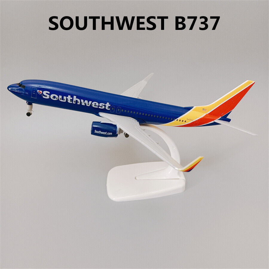 20cm Air USA SouthWest Airlines Boeing B737 Aircraft Airplane Model Plane Alloy