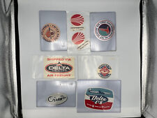 Vintage Lot of 8 Various Airline Decals picture