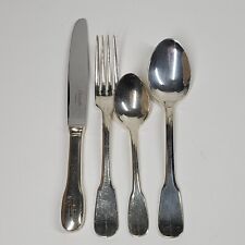 Air France Christofle Cluny Flatware Set 4pc First Class Meal Silverplate picture