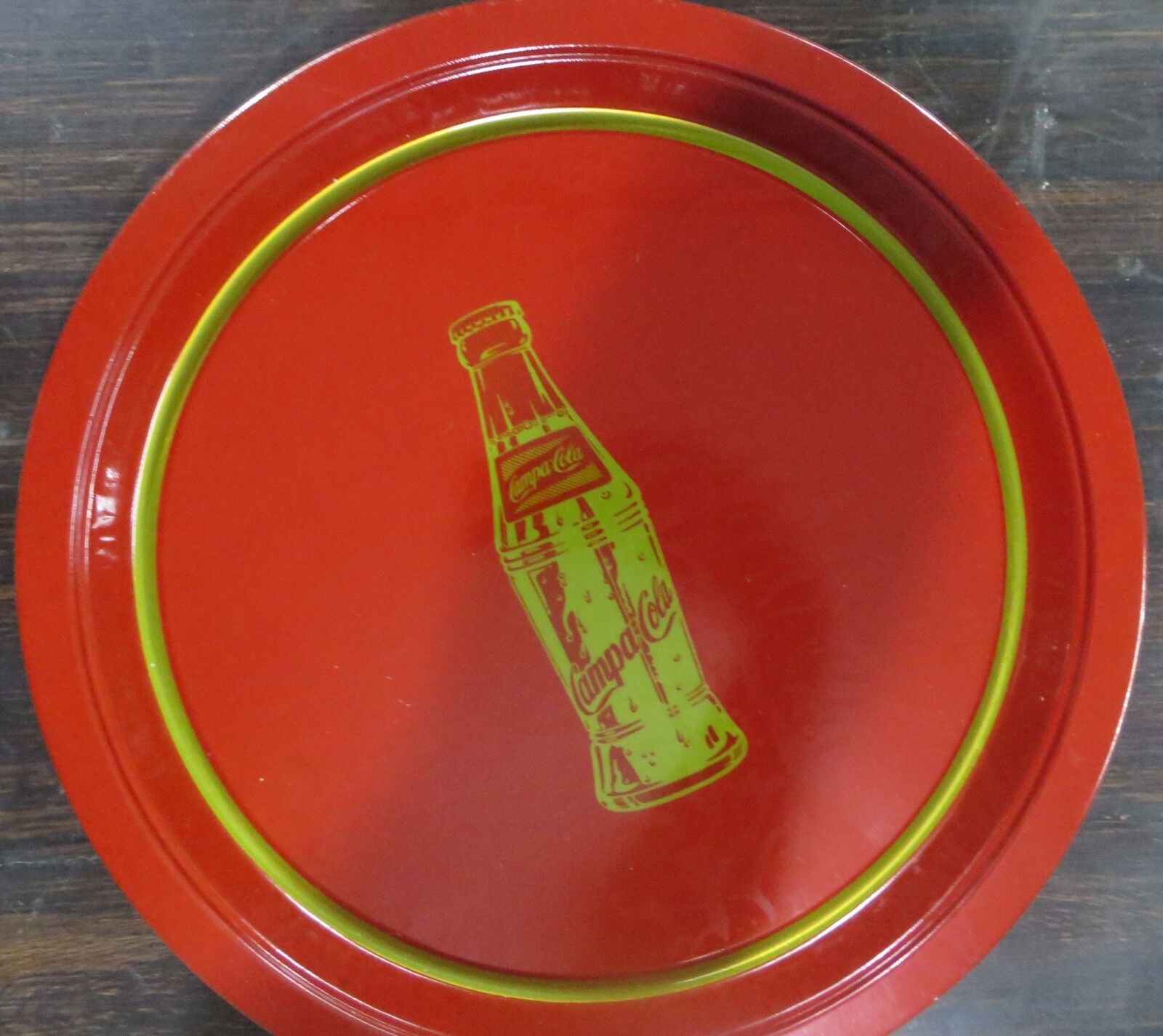 Campa Cola Tin Serving Plate Brevarage Collection Mint condition Pictorial Red 