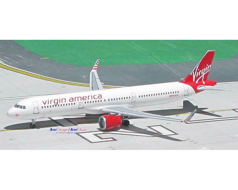 Aeroclassics AC19032 Virgin America Airbus A321neo N921VA Diecast 1/400 Model