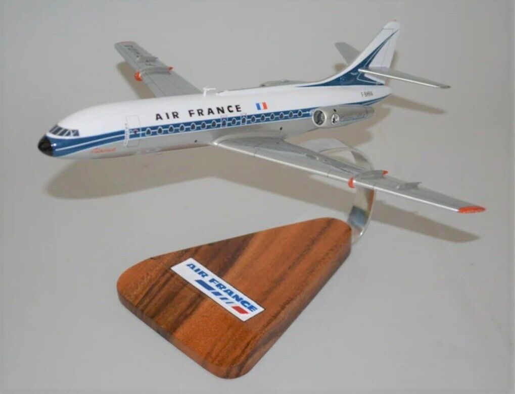 Air France Sud Aviation SE 210 Caravelle Desk Display Model 1/100 SC Airplane