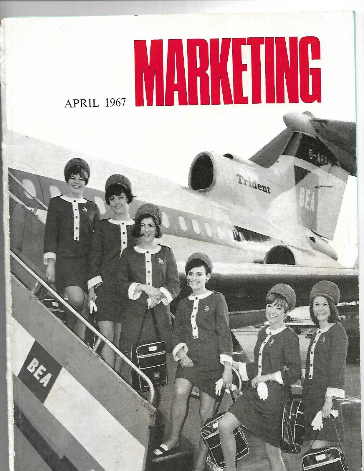 1967 April Edition MARKETING featuring BEA Trident & Air crew