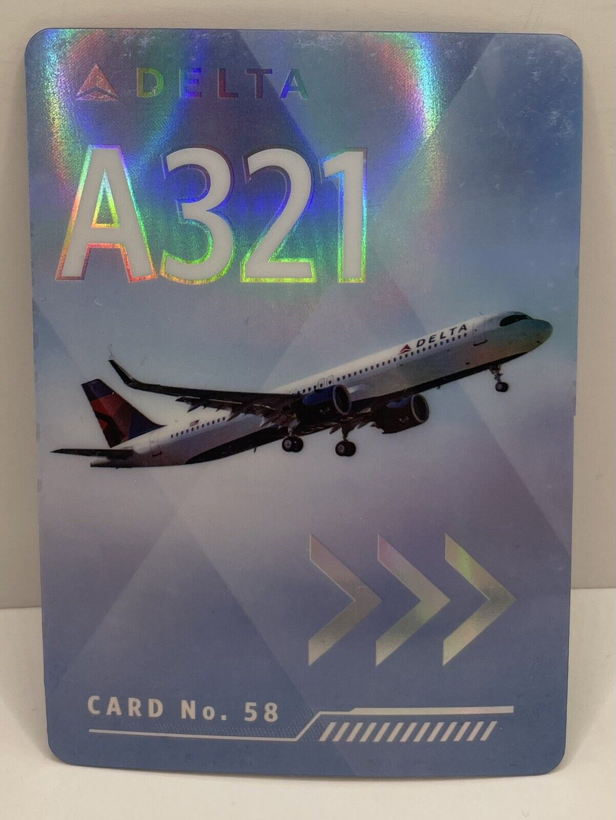 2022 Delta Pilot Trading Card #58 Airbus A321NEO Holographic