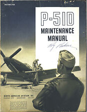 REPRINT WWII P-51D MAINTENANCE MANUAL NA-5865 P51 1944 NORTH AMERICAN AIRCRAFT picture