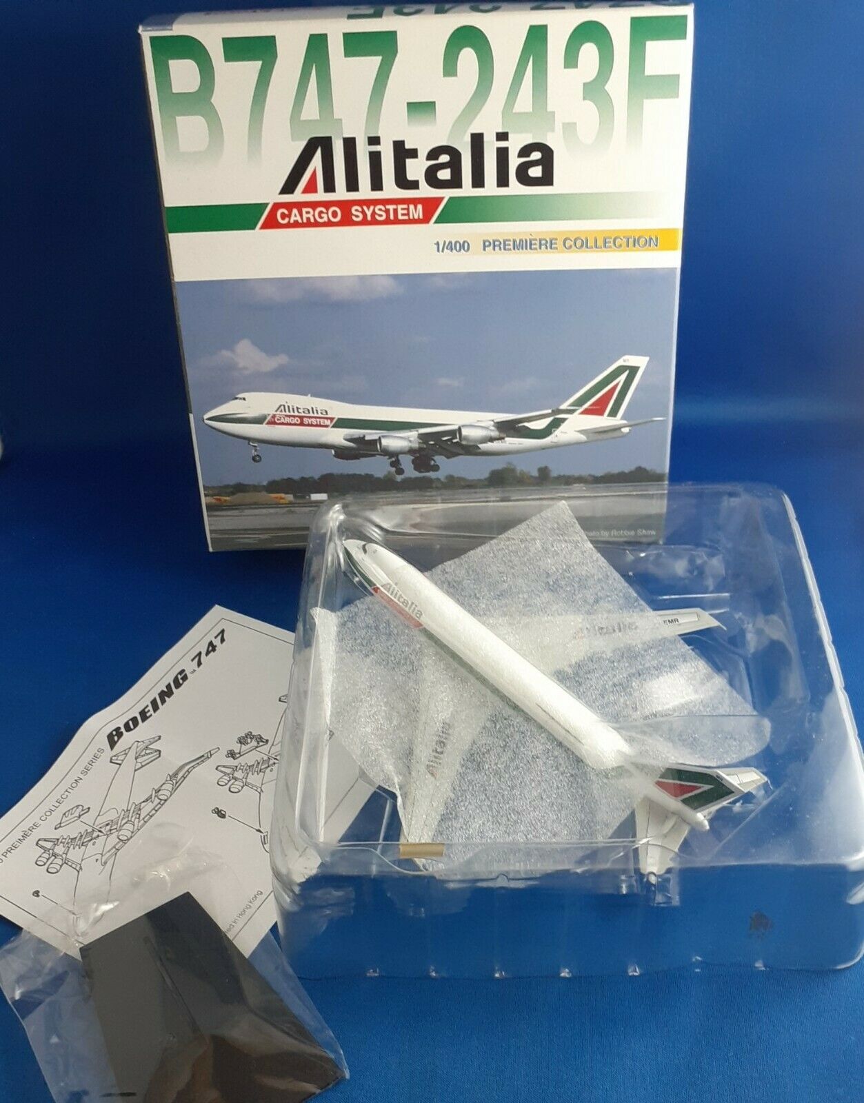 Alitalia B747-243F Boeing 747 1/400 Scale Diecast Airplane DRAGON WINGS No 55111