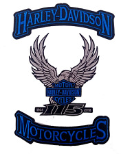 HARLEY ROCKERS WILLIE G-Eagle Motorcycle Jacket Vest BACK PATCH large 3 pieces picture