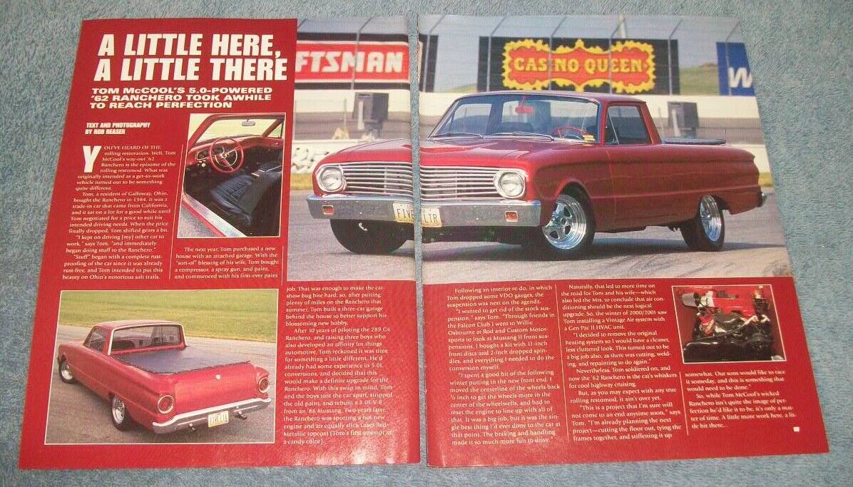 1962 Ford Ranchero RestoMod Article 