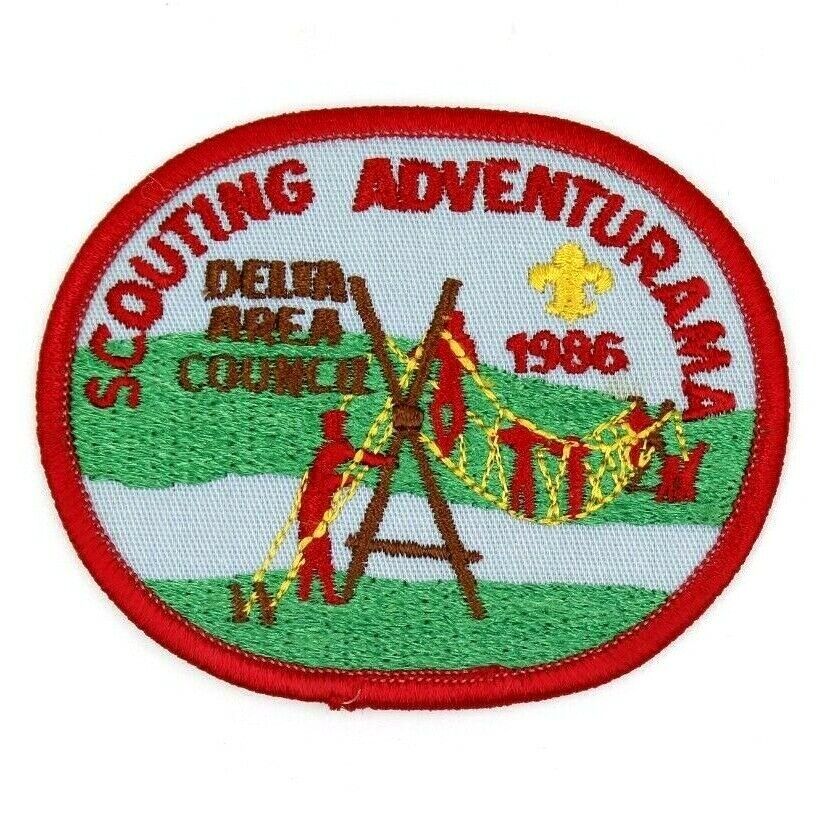 1986 Scouting Adventurama Delta Area Council Patch Boy Scouts BSA Mississippi MS