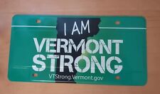 REPRODUCTION REPLICA I Am Vermont Strong License Plate NOT FOR ROAD USE picture