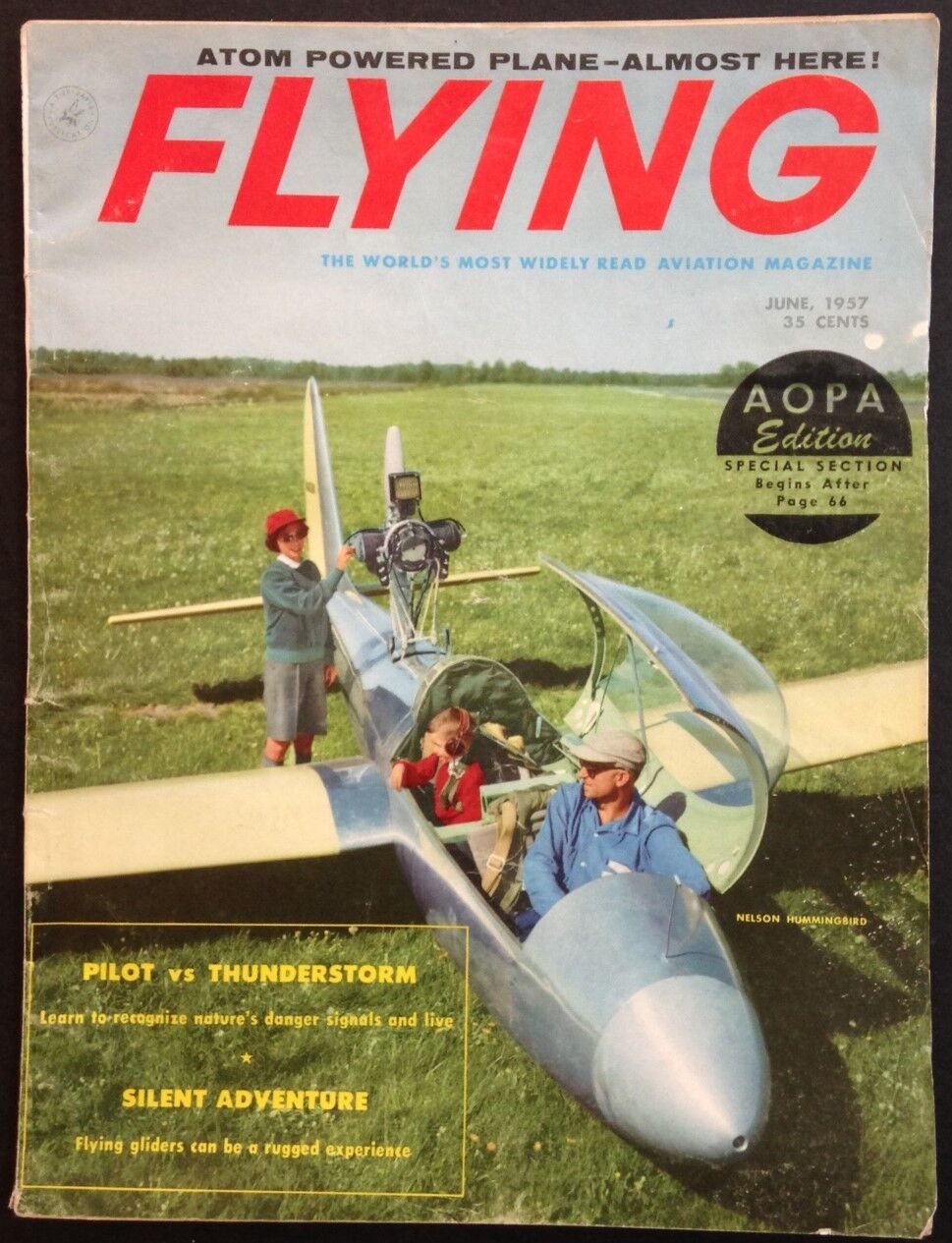 FLYING Magazine, June 1957, Military & Civil Aviation, Gliding, Thunderstorms