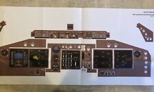 Boeing 747-400 Operations Cockpit Panel Training Posters, 4 Panels, Color NEW picture