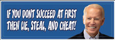 GOP Anti Biden Lie Steal Cheat Political Bumper Sticker Joe Biden Decal picture
