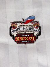 SOUTHWEST AIRLINES SUPER BOWL 36 NEW ORLEANS BOEING 737 PINBACK NIP NFL FOOTBALL picture