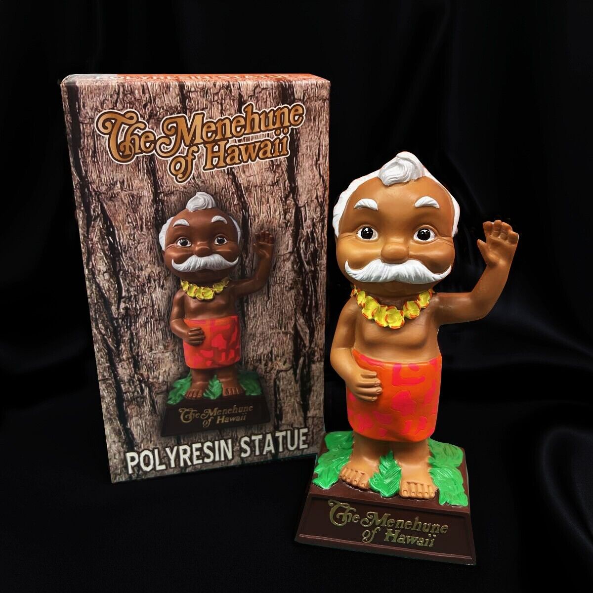 United Airlines The Menehune of Hawaii Reproduction Statue Figure 8.7 inch