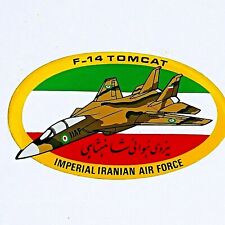 Vintage Grumman Aerospace Sticker F-14 Tomcat Imperial Iranian Air Force picture