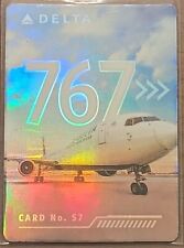 2022 Delta Air Lines Boeing 767-400 ER Aircraft Pilot Trading Card #57 SEE IMAGE picture