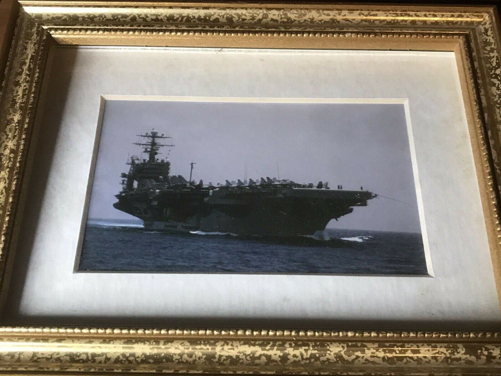 USS THEODORE ROOSEVELT WITH OTHER SHIPS  - 5X3 NAVY PHOTO 