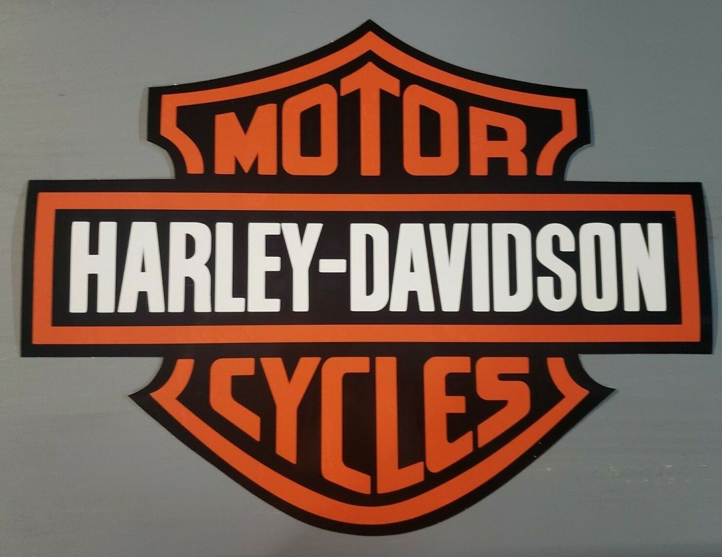 HARLEY DAVIDSON LARGE DECAL STICKER 11 X 14 CAR, TRUCK, TRAILER, CORN HOLE DECAL