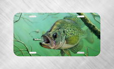 New Crappie Fish Fishing Lake Bass Lure License Plate Auto Car Tag   picture