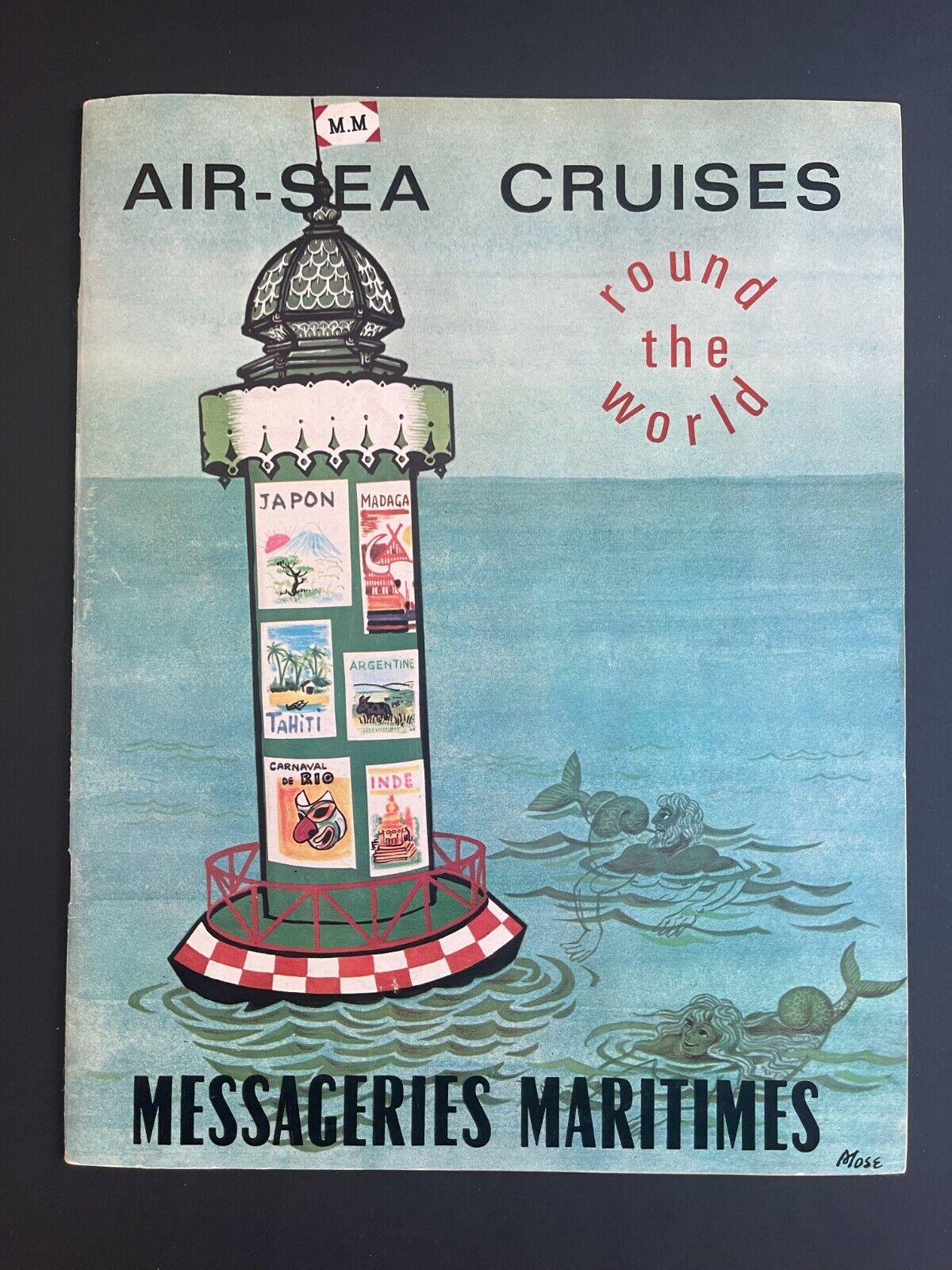 MESSAGERIES MARITIMES | 1960\'s Air/Sea Cruise Brochure