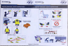 SKYGREECE AIRLINES BOEING 767-300ER SAFETY CARD picture