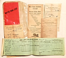 New York Central Railway Misc Memorabilia Conductor Report Return & Delay Report picture