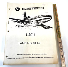 Vtg Eastern Airlines Lockheed L-1011 Landing Gear Service Book From Miami Intl picture