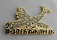 STARLIFTER C-141 TRANSPORT AIRCRAFT LAPEL PIN BADGE 1.5 INCHES picture