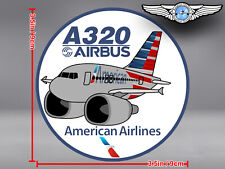 AMERICAN AIRLINES AA AIRBUS A320 A 320 PUDGY DECAL / STICKER  picture
