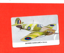 1940  WINGS CIGARETTES  AIRPLANES   SERIES D   HAWKER HURRICANE   NRMINT picture
