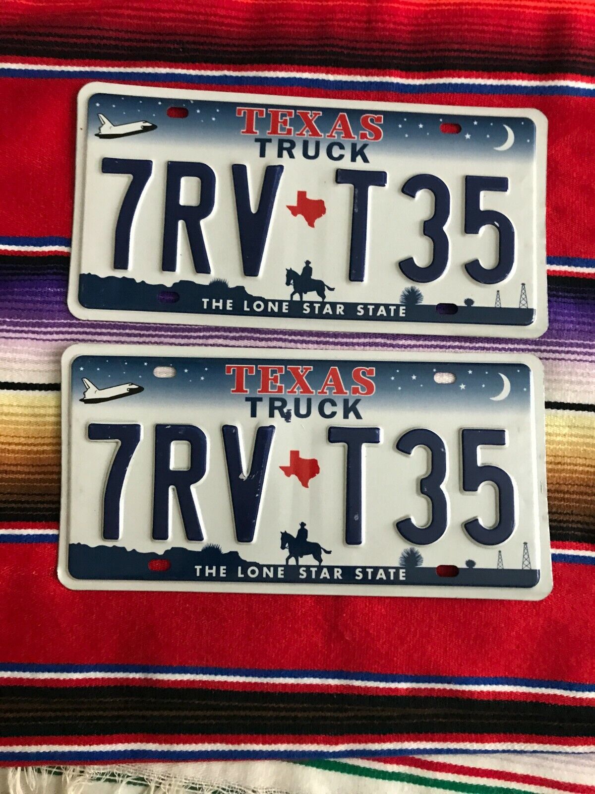 2000-2001-2002-2003-2004-TRUCK LICENSE PLATES SPACE SHUTTLE NO FLAG 7RVT35