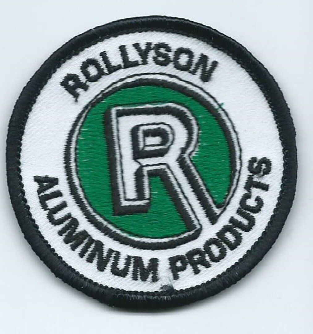 Rollyson R aluminum products Ohio CO. driver/employee patch 2-1/2 in dia #1755