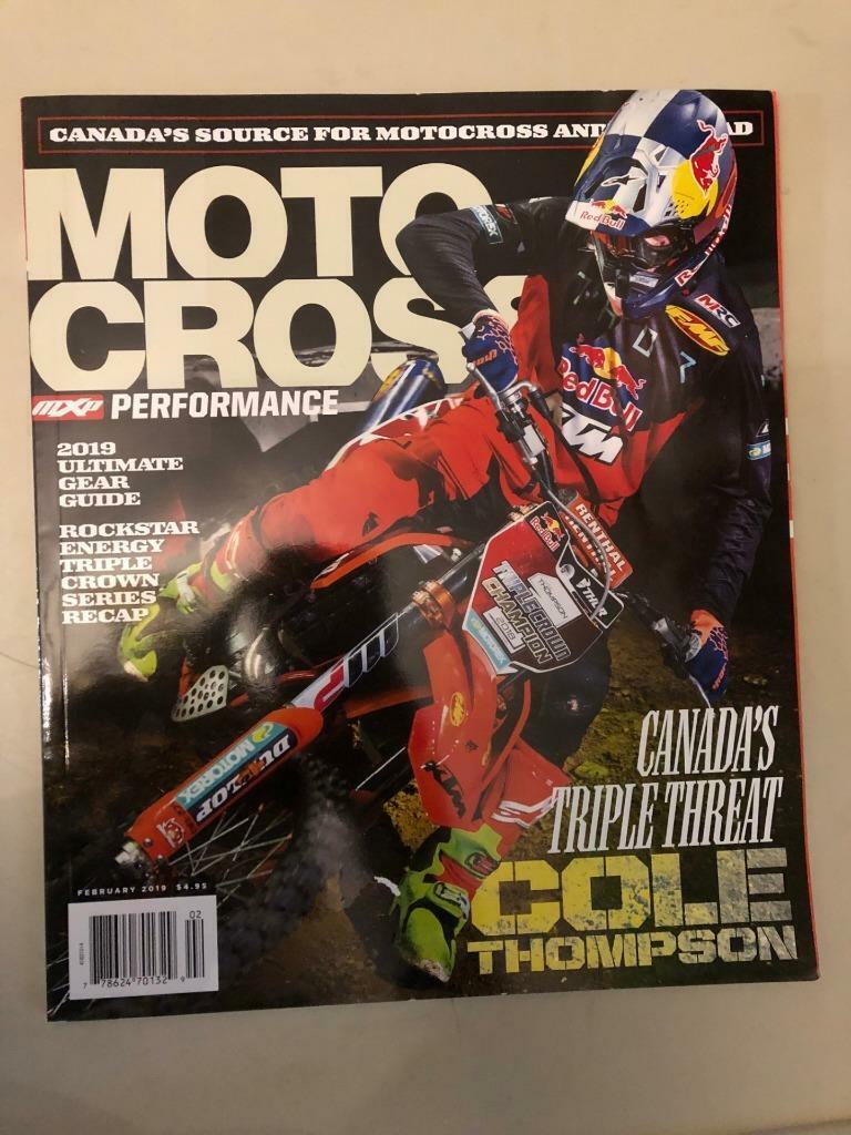 Motocross Magazine Feb \'19 Vol. 18 #6 canada cole thompson mx ahrma fox ktm