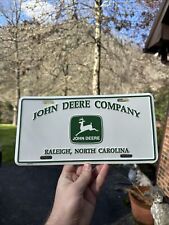 RARE John Deere Company Raleigh North Carolina License Plate John Deere Plate picture