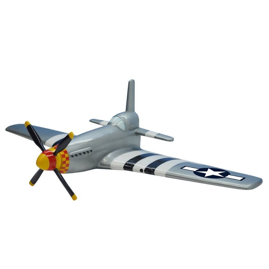 P-51 Mustang WWII Fighter Airplane Pilot Propeller plane 3D Wall Aviation Decor