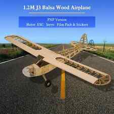 Dancing Wings Hobby S0804B Balsa Wood RC Airplane 1.2M Piper Cub J-3 Remote... picture