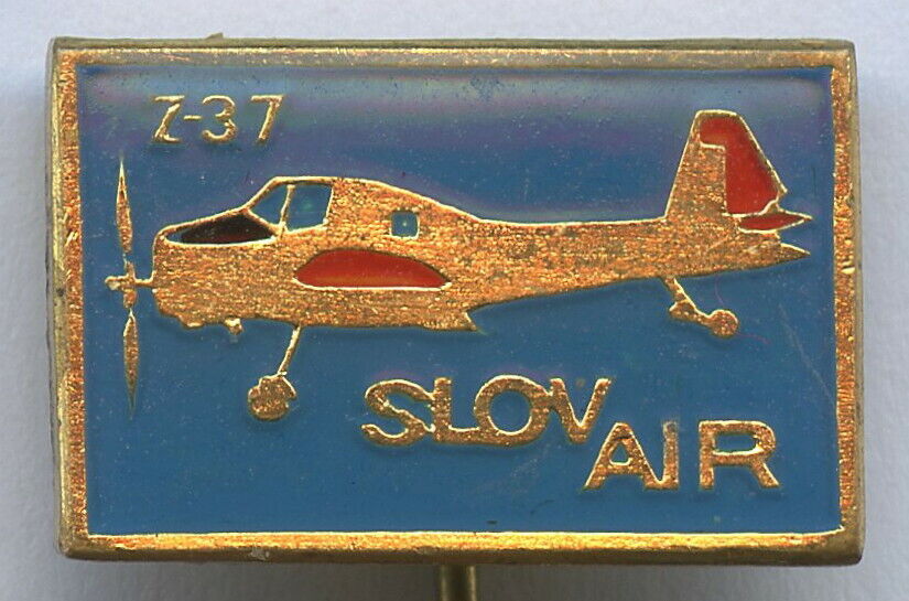 Slovakia National Airlines Slov Air Z-37 Pin Badge Nice Grade 