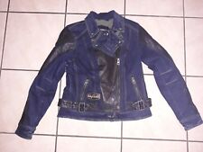 RARE HARLEY DAVIDSON WOMEN'S SIZE SMALL VIX DENIM AND LEATHER JACKET picture