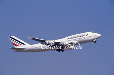 Air France Boeing 747-428M F-GISC, CDG, 5.10, Colour Slide, Aviation Aircraft picture