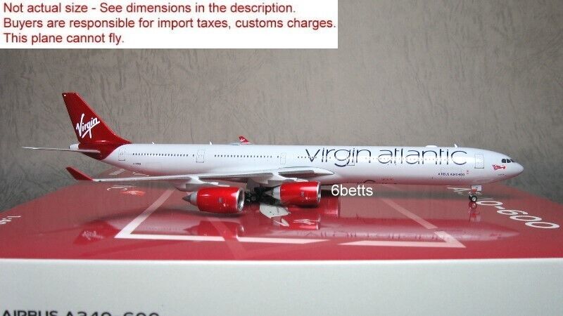 Phoenix quality 1/400 Virgin Atlantic A340-600 G-VWEB 04553 Metal Plane