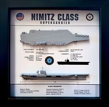 Nimitz Class Carrier Display Shadow Box, CVN-68, 9
