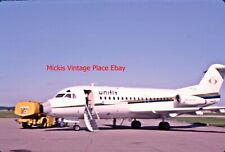 Original Slide Fokker F28 Fellowship 1000 Unifly I-TIBD  Airplane aa68 picture