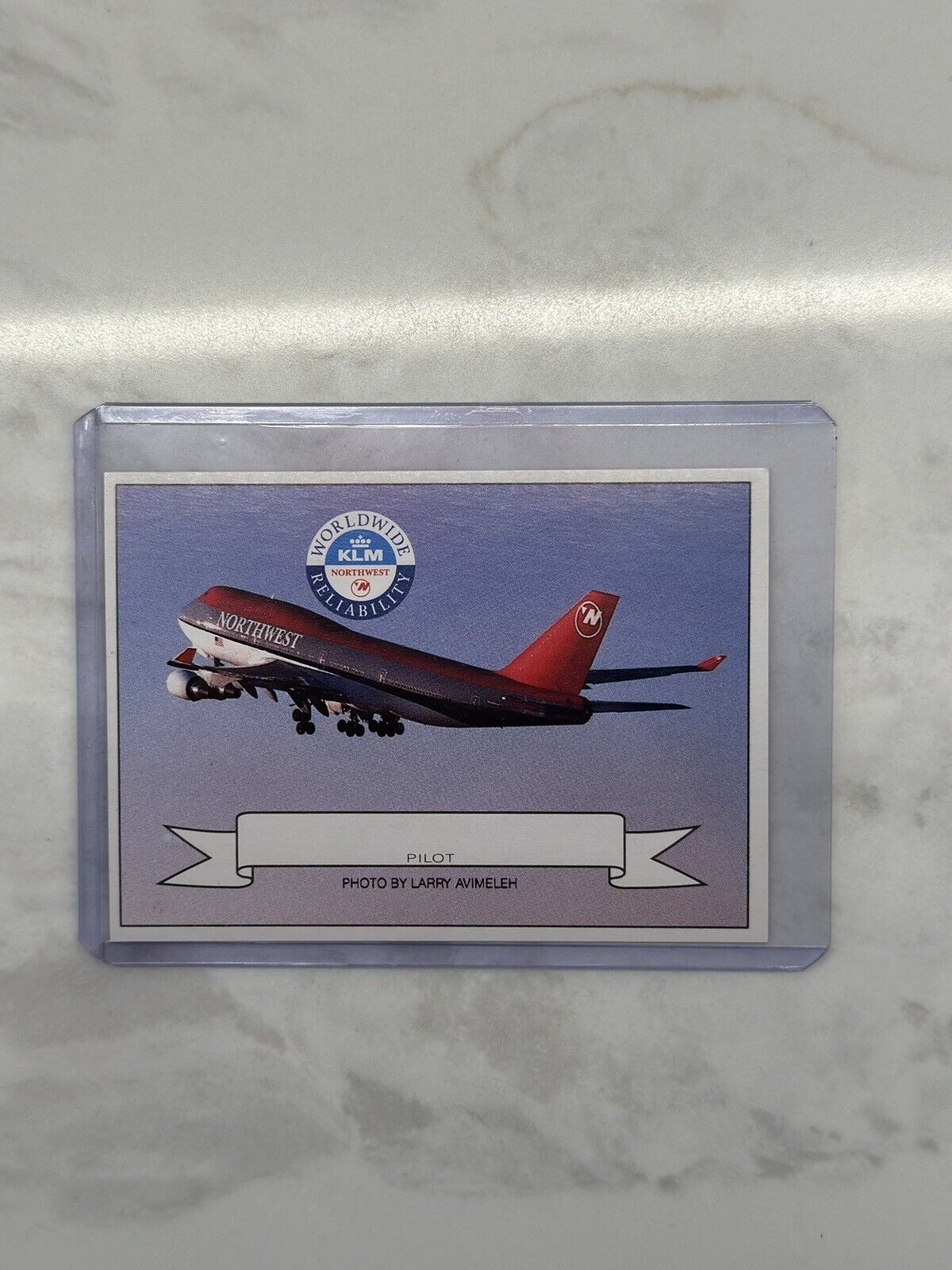 Northwest Airlines 747-400 Pilot Trading Card 1990s RARE - Fast Shipping