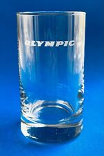 Olympic Airlines Water Glass - 4.25” - Frosted Logo picture