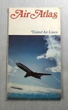 United Airlines Air Atlas Map USA Air Route Map Chart  September 1967 picture
