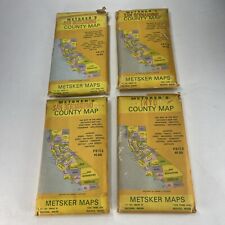 Lot Of 4 Metsker's Maps:, 3 San Bernardino SW, NE, SE, 1 Inyo picture